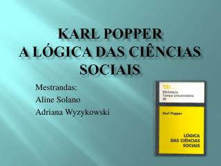 Karl popper a lógica das ciências sociais