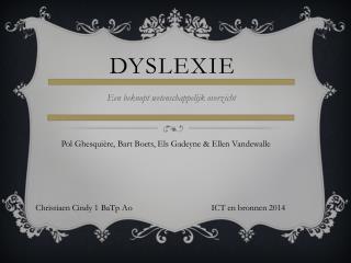 Dyslexie