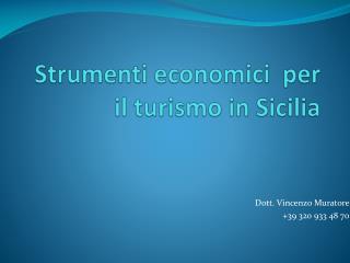 Strumenti economici per il turismo in Sicilia