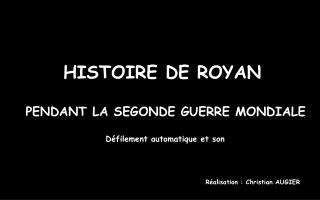 HISTOIRE DE ROYAN
