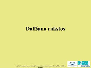 Dalīšana rakstos