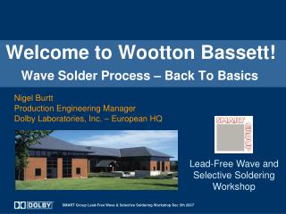 Welcome to Wootton Bassett! Wave Solder Process – Back To Basics