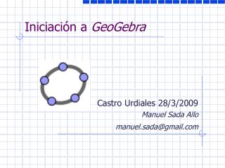 Iniciación a GeoGebra