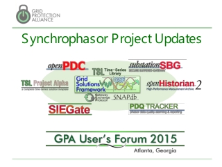 Synchrophasor Project Updates