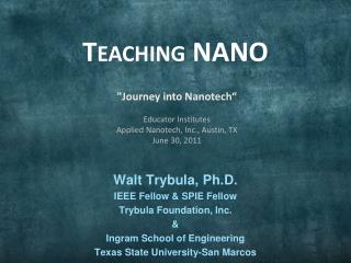 Teaching NANO
