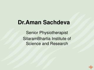 Dr.Aman Sachdeva