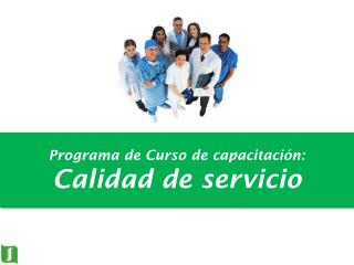 Programa de Curso de capacitación: Calidad de servicio