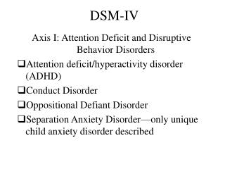 DSM-IV