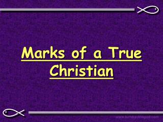 Marks of a True Christian