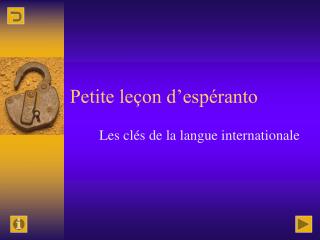 Petite leçon d’espéranto