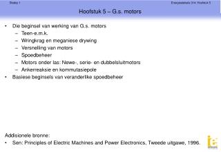 Hoofstuk 5 – G.s. motors