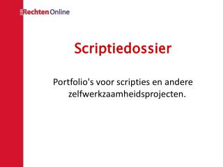 Scriptiedossier