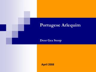 Portugese Arlequim Door Gea Stoop