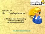 Thetravelingcontractor.com : Short Term Housing