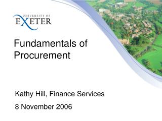 Fundamentals of Procurement