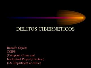 DELITOS CIBERNETICOS