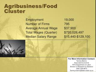 Agribusiness/Food Cluster
