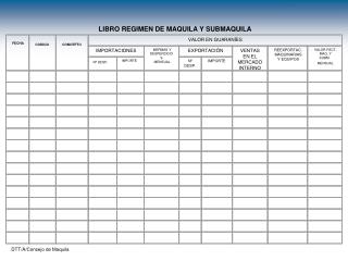  LIBRO REGIMEN DE MAQUILA Y SUBMAQUILA