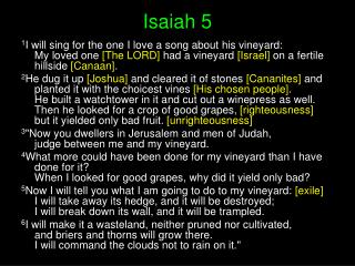 Isaiah 5
