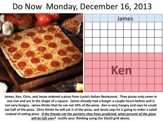 Do Now Monday, December 16, 2013