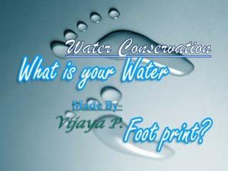 Water Conservation