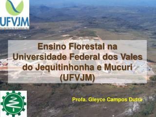 Ensino Florestal na Universidade Federal dos Vales do Jequitinhonha e Mucuri (UFVJM)