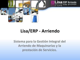 Lisa/ERP - Arriendo