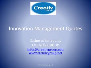 Innovation Management Quotes