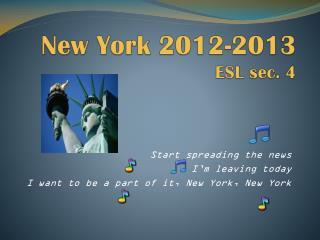 New York 2012-2013 ESL sec. 4