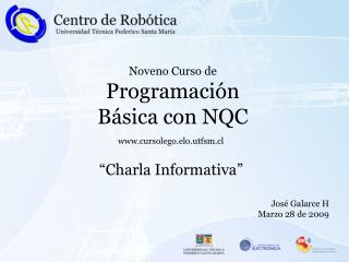 Noveno Curso de Programación Básica con NQC