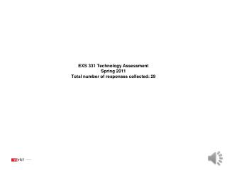 EXS 331 Technology Assessment Spring 2011 Total number of responses collected: 29