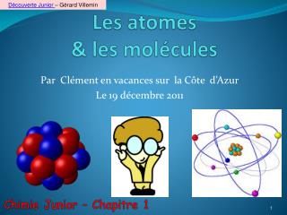 Les atomes &amp; les molécules