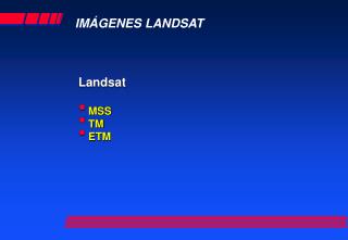 IMÁGENES LANDSAT