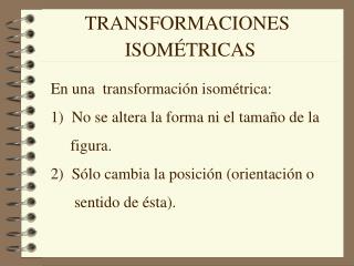 TRANSFORMACIONES