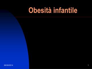 Obesità infantile