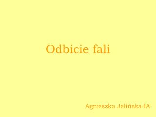 Odbicie fali