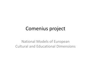 Comenius project