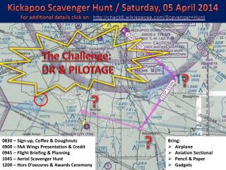 Kickapoo Scavenger Hunt / Saturday, 05 April 2014
