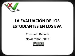 LA EVALUACIÓN DE LOS ESTUDIANTES EN LOS EVA