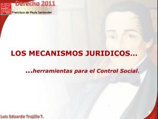 LOS MECANISMOS JURIDICOS… ... herramientas para el Control Social .