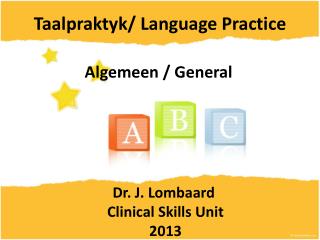 Taalpraktyk/ Language Practice