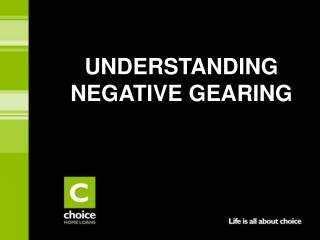 UNDERSTANDING NEGATIVE GEARING