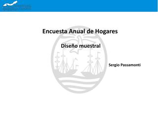 Encuesta Anual de Hogares Diseño muestral