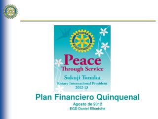 Plan Financiero Quinquenal Agosto de 2012 EGD Daniel Elicetche