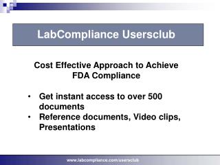 LabCompliance Usersclub