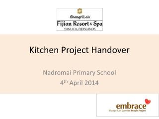 Kitchen Project Handover
