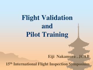 Flight Validation and Pilot Training