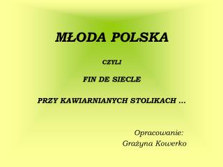 MŁODA POLSKA