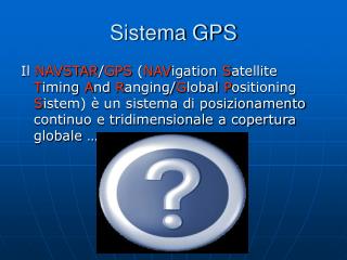 Sistema GPS