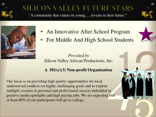 An Innovative After School Program For Middle And High School Students